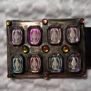 Virgins Saints and Angels miraculous vibe belt buckle w/ leather belt